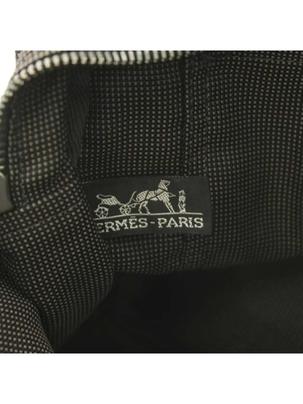 Hermes Her Line MM Tote Canvas Dark Gray